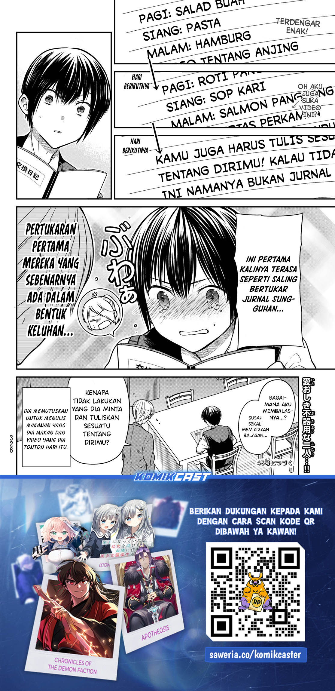 Danshi Koukousei wo Yashinaitai Onee-san no Hanashi Chapter 318 Gambar 5